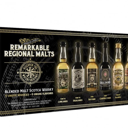 Remarkable Regional Malts Coffret 6 x 5 cl Douglas Laing 46,3% Remarkable Regional Malts Coffret 6 x 5 cl Douglas Laing 46,3%