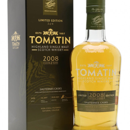 Tomatin 12 ans Sauternes  Finish - French Collection - Highland 46%