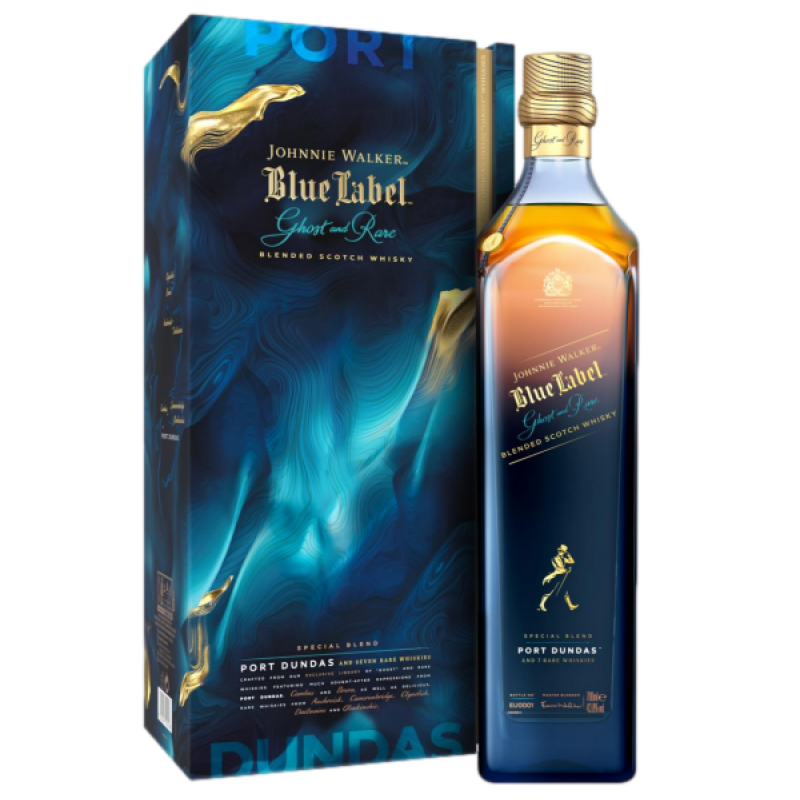 Johnnie Walker Blue Label Whisky en coffret avec deux verres, alcool, 40 %,  7