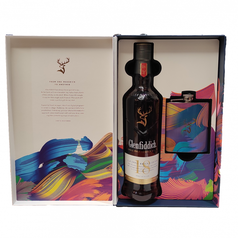 Glenfiddich 18 ans Coffret Flasque