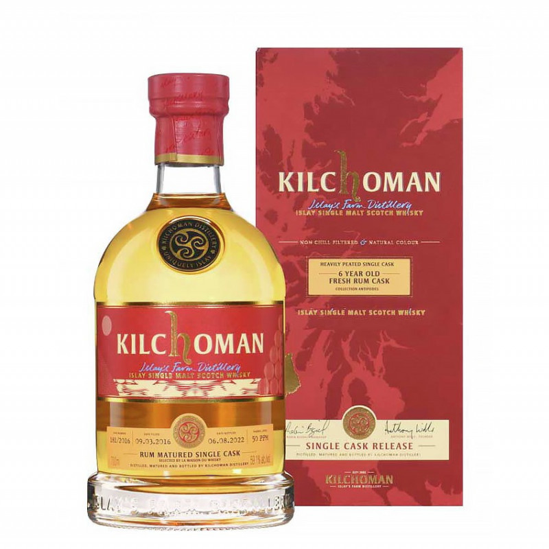 Kilchoman  6 ans 2022 Rum Matured - Single Cask - Islay 59,1%