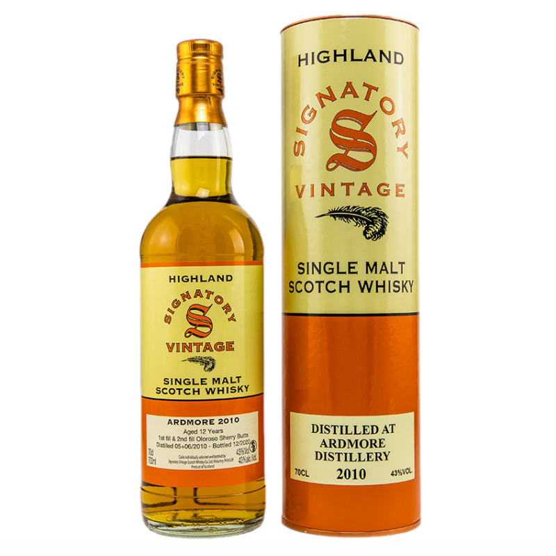 Ardmore 12 ans 2010 Sherry Oloroso - Signatory Vintage 43% - Highland