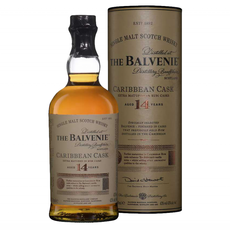 Balvenie 14 ans Carribean Cask - Extra matured in Rum Cask - Speyside 43%