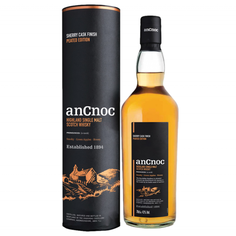 Ancnoc Peated Sherry Cask Finish - Whisky des Highlands - 43%