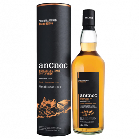 Ancnoc Peated Sherry Cask Finish - Whisky des Highlands - 43%