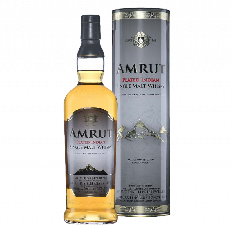 AMRUT PEATED 46% - whisky indien