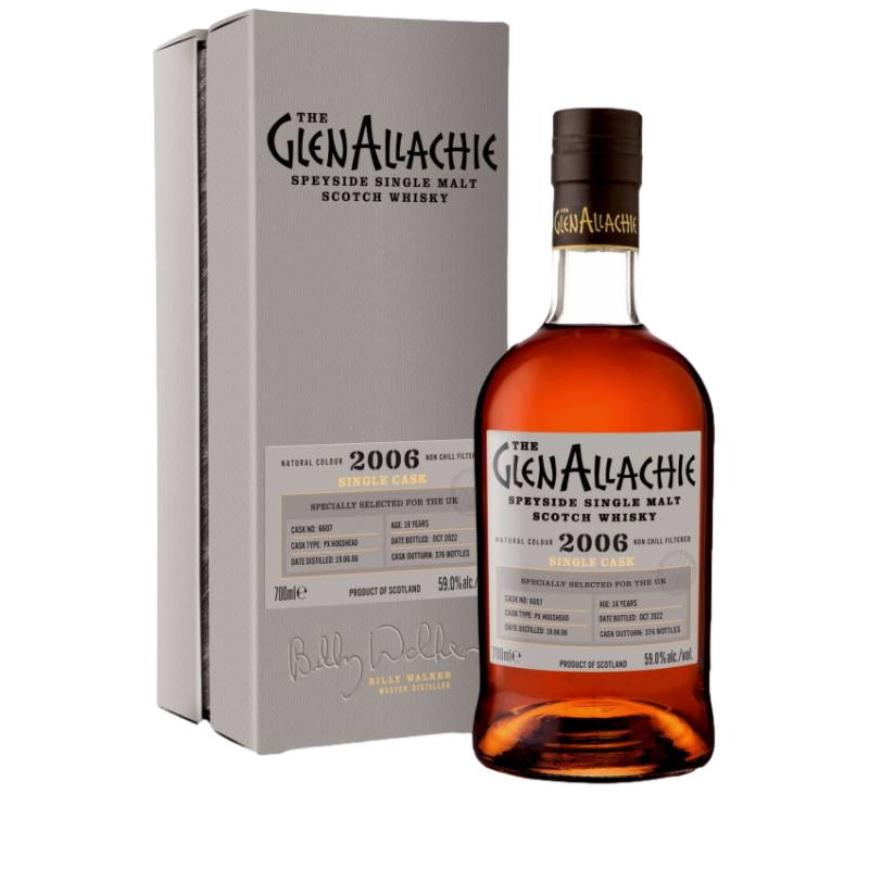 GlenAllachie 2007 PX Hogshead - Single Cask - 60,1%