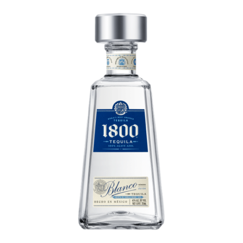 Tequila 1800 Blanco - 100% Agave Bleu Weber - 38%