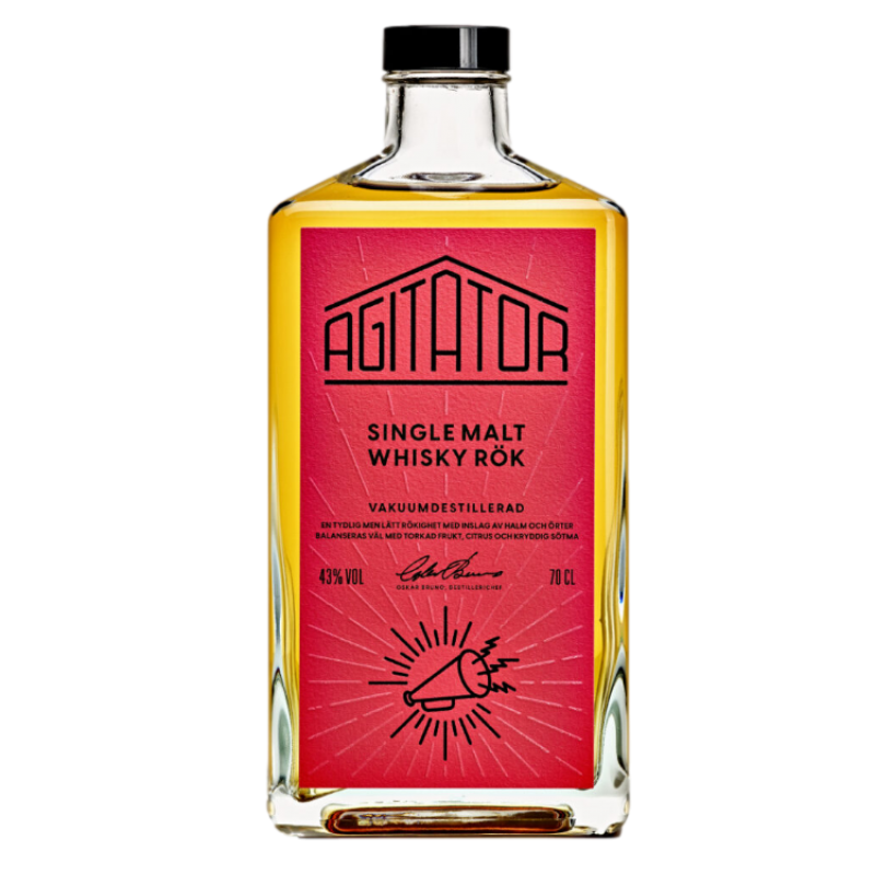 Agitator Single Malt Rök - Ex fûts d'Islay - Whisky Suédois - 43%