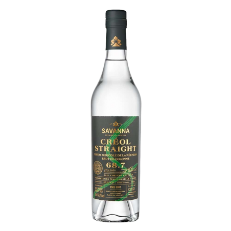 Savanna Créol Straight - Rhum Agricole Blanc de la Réunion 68,7% - 50cl