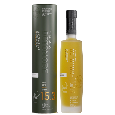 Octomore 15.3 - Whisky d'Islay - Distillerie Bruichladdich - 61,3% Octomore 15.3 - Whisky d'Islay - Distillerie Bruichladdich - 61,3%