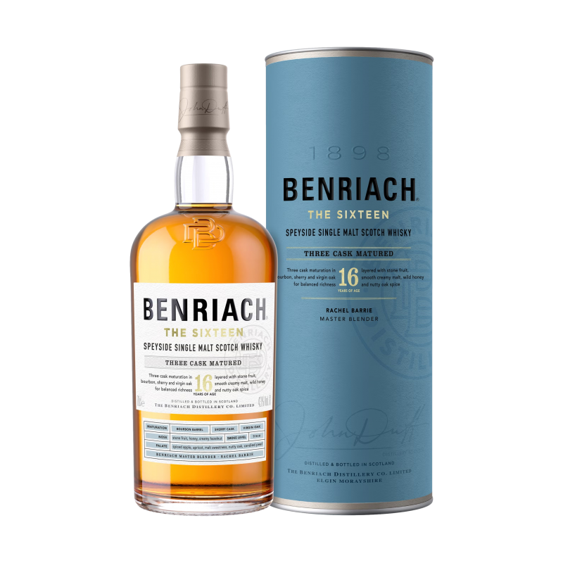 Benriach 16 ans The Sixteen - Three Cask Matured - Speyside - 43%