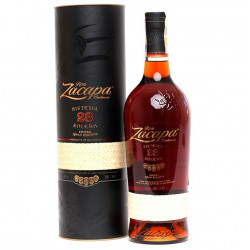 zacapa 23 ans coffret bois sous verre x6